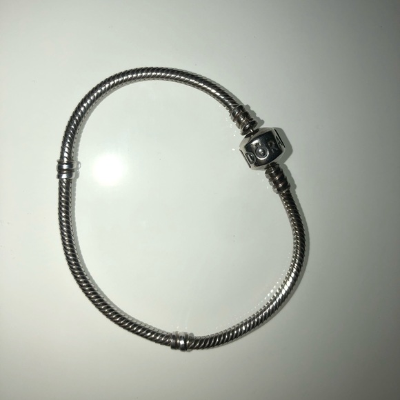 Silver Pandora Moments Snake Chain Bracelet - Picture 3 of 5